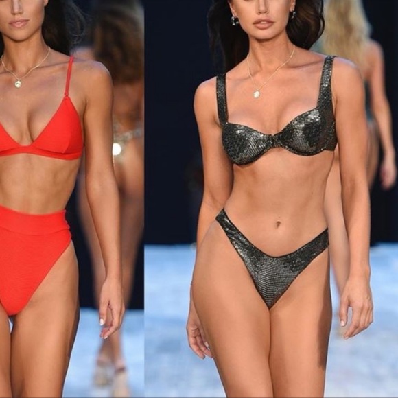 Nwt Nookie Beach disco Guizio sparkle bikini small - Picture 3 of 8